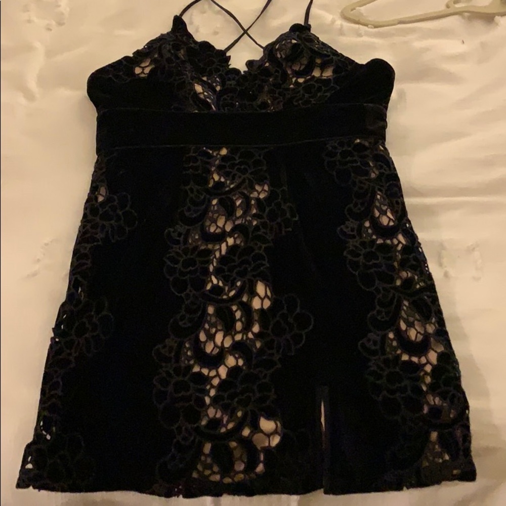 Free people black party dress size xs extra small